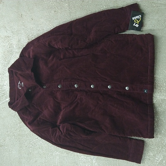 New! Boys' Art Class Quilted Corduroy Jacket / Shacket - Pomegranate Red - Picture 2 of 11